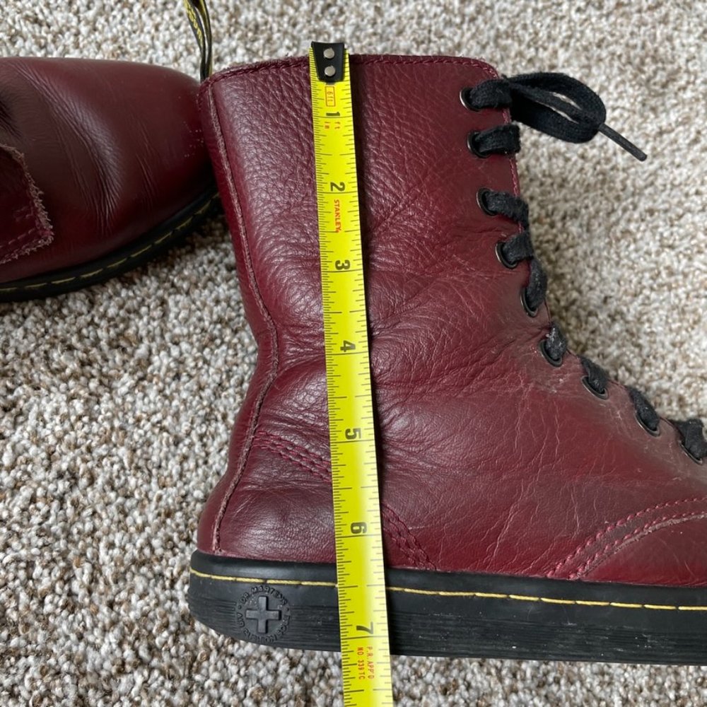 Dr Martens | Stratford Lace Up Boots in Oxblood - Picture 14 of 16